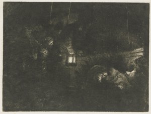 Die Anbetung der Hirten: ein Nachtstück von Rembrandt van Rijn