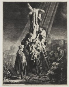 Die Kreuzabnahme: zweite Platte von Rembrandt van Rijn