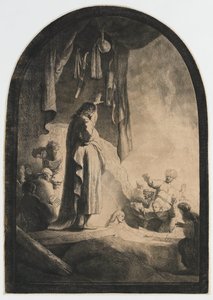 Die Auferweckung des Lazarus: die größere Platte von Rembrandt van Rijn