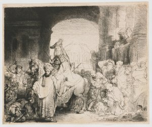 Der Triumph des Mordechai von Rembrandt van Rijn