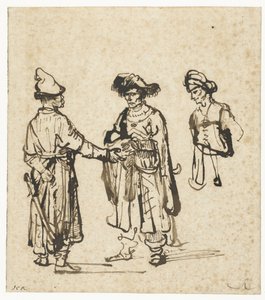 Drei Orientalen im Gespräch von Rembrandt van Rijn