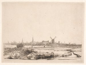 Blick auf Amsterdam von Rembrandt van Rijn
