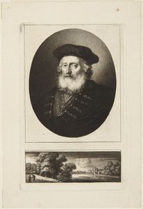 Alter Mann mit Barett von Rembrandt van Rijn