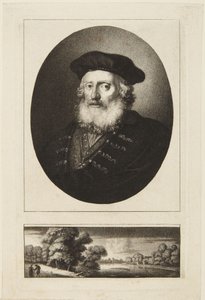 Alter Mann mit Barett von Rembrandt van Rijn