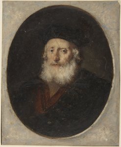 Alter Mann mit Barett von Rembrandt van Rijn