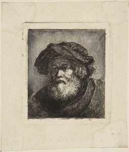 Alter Mann mit Kappe von Rembrandt van Rijn