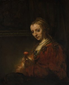 Frau mit einer Nelke, frühe 1660er Jahre