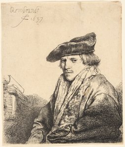 Junger Mann mit Samtkappe (Ferdinand Bol?)