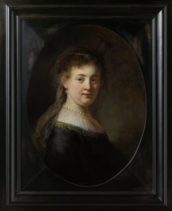 Junge Frau im Fantasiekostüm, 1633 von Rembrandt van Rijn