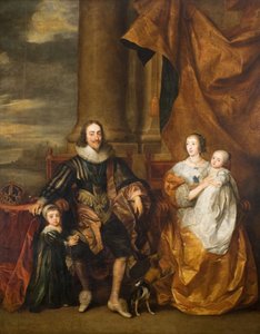 Porträt von Karl I. und seiner Familie