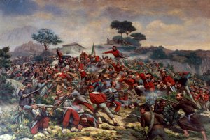Giuseppe Garibaldi in der Schlacht von Calatafimi, 15. Mai von Remigio Legat