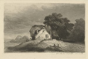 Häuser auf einem Hügel von Remigius Adrianus Haanen