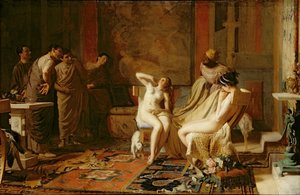 Weibliche Sklaven werden Octavian vorgestellt von Remy Cogghe