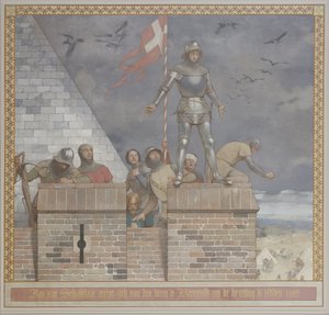 Jan van Schaffelaar stürzt sich vom Turm in Barneveld, um die Besatzung zu retten von René den Engelsman