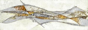 Abstrakter metallischer Fluss