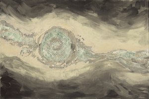 Ozeanauge Abstrakt von Renate Holzner
