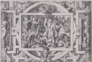 Jason wirft einen Stein auf die Riesen, 1563