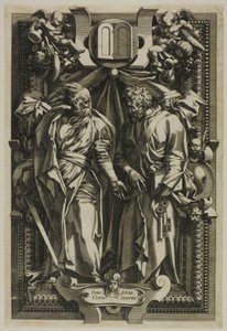 Heiliger Paulus und Heiliger Petrus von Rene Boyvin