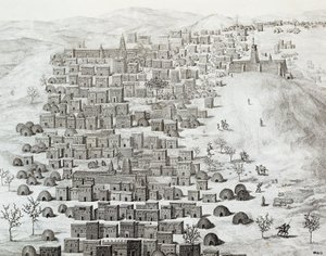 Ansicht der Stadt Timbuktu, Mali von Rene Caillie