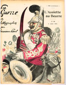 Titelblatt von „The Butter Plate“, Satirical in Colors von Rene George Hermann Paul