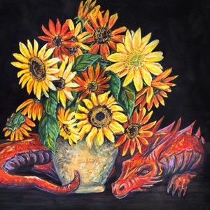 Schlafender Drache, Sonnenblumen