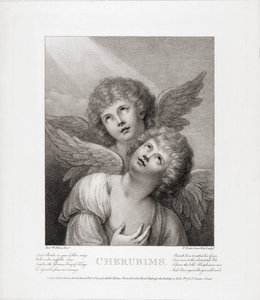 Zwei Cherubim. Zwei Engel.