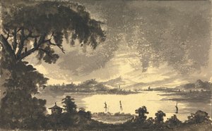 Fluss Forth mit der Stadt und Burg von Stirling in der Ferne