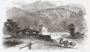 Kloster in Vallombrosa, Florenz, Italien im späten 19. Jahrhundert. Aus Italienische Bilder von Rev. Samuel Manning, veröffentlicht ca. 1890. von Reverend Samuel Manning