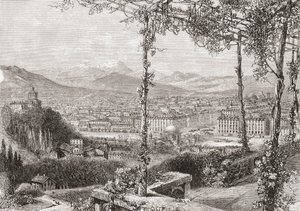 Turin, Italien im späten 19. Jahrhundert. Aus Italienische Bilder von Rev. Samuel Manning, veröffentlicht ca. 1890. von Reverend Samuel Manning