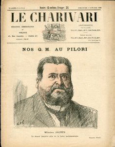 Titelblatt von „The Charivari“, Satirisch in Farben