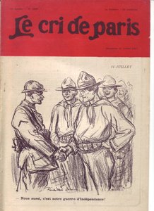 Illustration von Ricardo Flores (1878-1918) für das Cover von Le Cri de Paris von Ricardo Flores