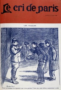 Nachtwächter und Einbrecher, von Ricardo Flore - Der Schrei von Paris vom 17.01.1909