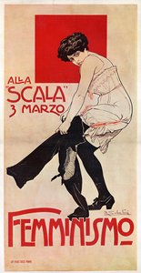 Ein feministisches Treffen an der Scala am 03.03.1906