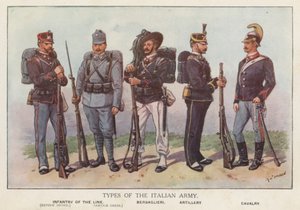 Soldaten der italienischen Armee von Richard (after) Simkin