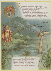Seite aus Upstream von Richard Andre, König Artus und Excalibur von Richard Andre