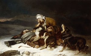 Verloren im Sturm von Richard Ansdell
