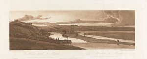 Die Wasserwerke in Marli und St. Germain en Laye in der Ferne 1803; Platte 15 aus Ansichten in Paris, das Emanuel-Volumen Nachzeichnung der Platte B1981.25.2624 von Richard Banks Harraden