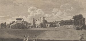 Tunbridge Castle in der Grafschaft Kent, aus Edward Hasteds, Die Geschichte und..., 1777-90 von Richard Bernard Godfrey