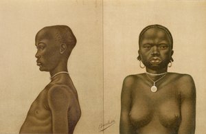 Waganda-Junge und Dinka-Mädchen, aus 