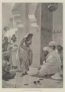 Sklavenleben in Marokko, Berufung an die Richter (Gravur) von Richard Caton II (after) Woodville