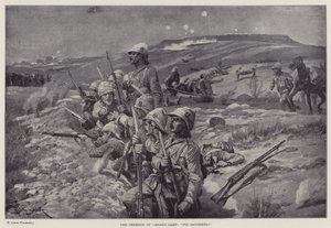 Die Verteidigung von Caesars Lager, "Bajonette aufpflanzen!" (Lithografie)