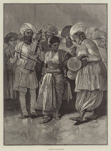Ein Nautch-Mädchen tanzt von Richard Caton Woodville junior