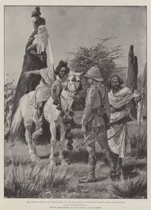 Die britische Niederlage in Somaliland, eine Vorhut befragt einheimische Spione im Busch von Richard Caton Woodville junior