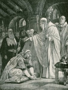 Die Niederwerfung von Harold, Sohn von Godwin von Richard Caton Woodville junior