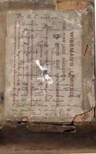 Rückseite einer Büste eines Mädchens, um 1850 von Richard Cockle Lucas