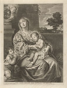 Madonna mit schlafendem Kind und Johannes dem Täufer von Richard Collin