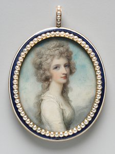 Porträt von Mary Frances Fanny Swinburne, ca. 1786 von Richard Cosway