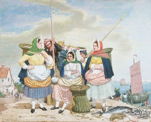 Fischmarkt am Meer von Richard Dadd