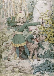 Skizze von Robin Hood, 1852