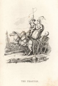 Das Skelett des Todes und der Phaeton (1827, Gravur)